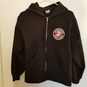 Soffe USMC Black Zipper Hoodie Men's Size S